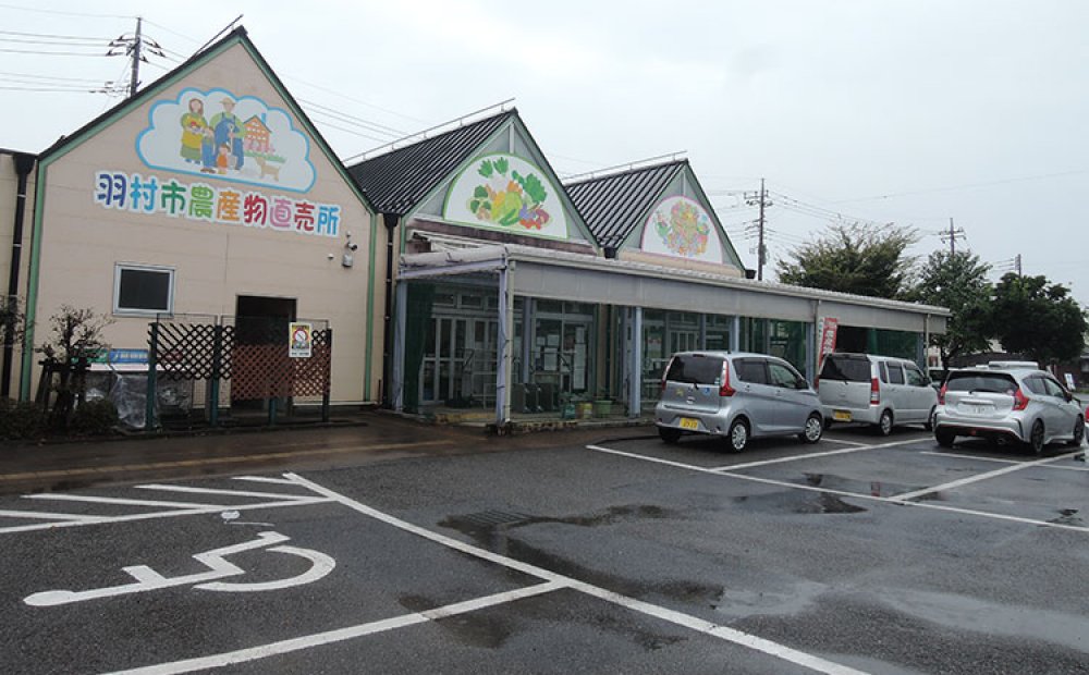 地元の旬の野菜や花などを販売