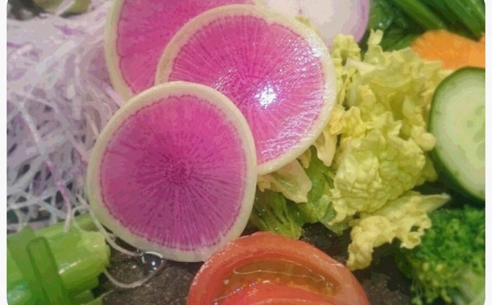 府中で採れた野菜を使用