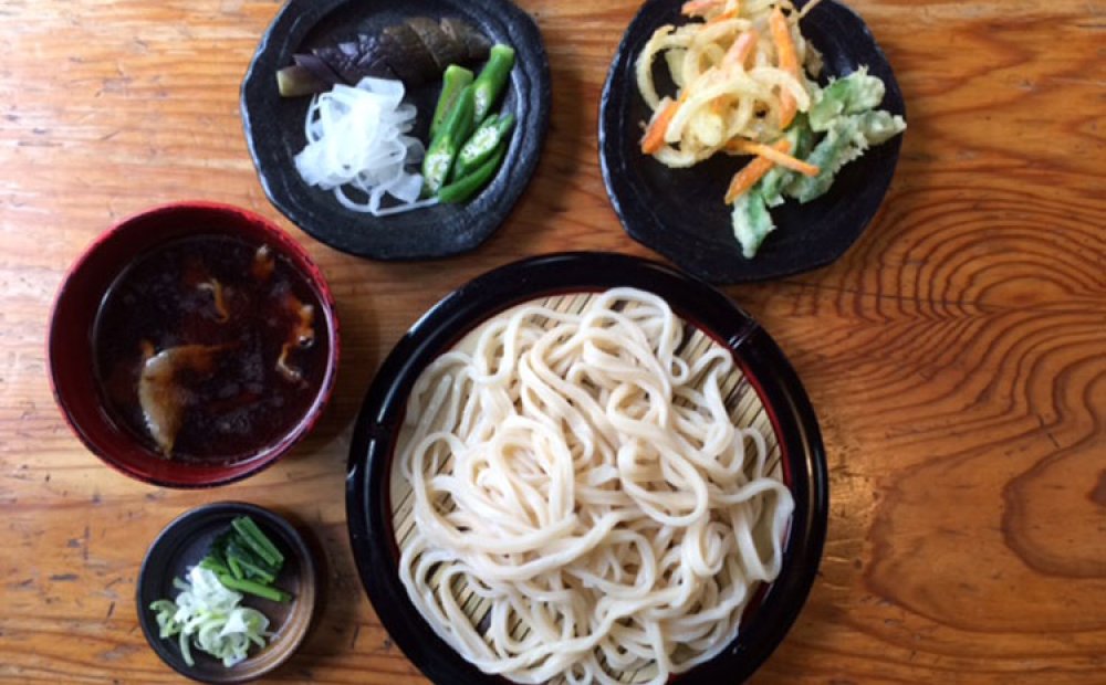 肉汁うどん糧天ぷら付き