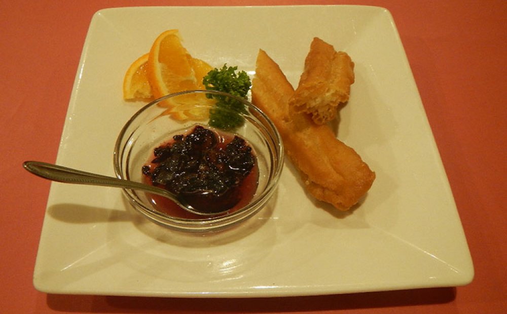 ブルーベリーを使用した料理も