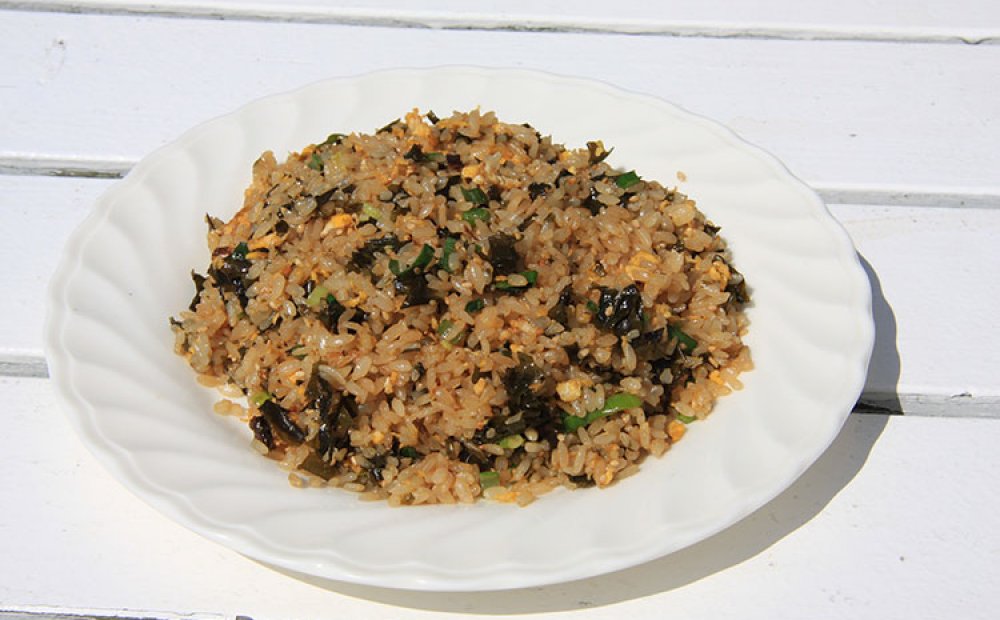 ハバノリを使ったチャーハン