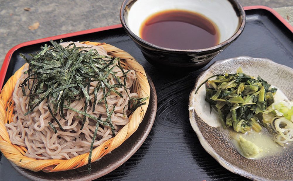 名物のわさびそば（冷）
