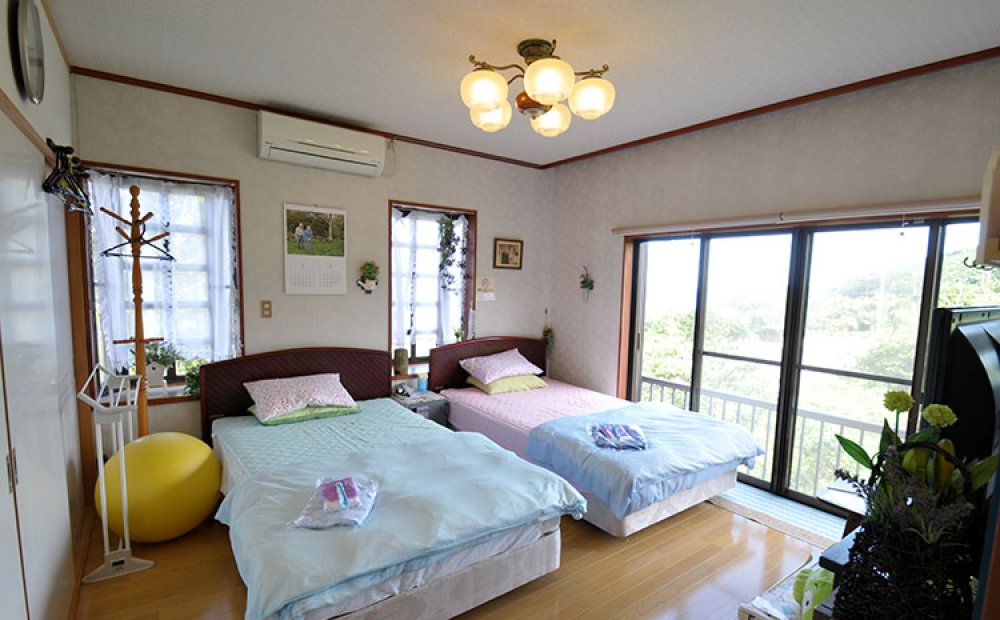 窓が大きく明るい客室