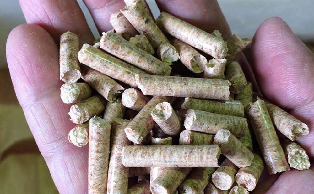 廃材で作られた木質ペレット