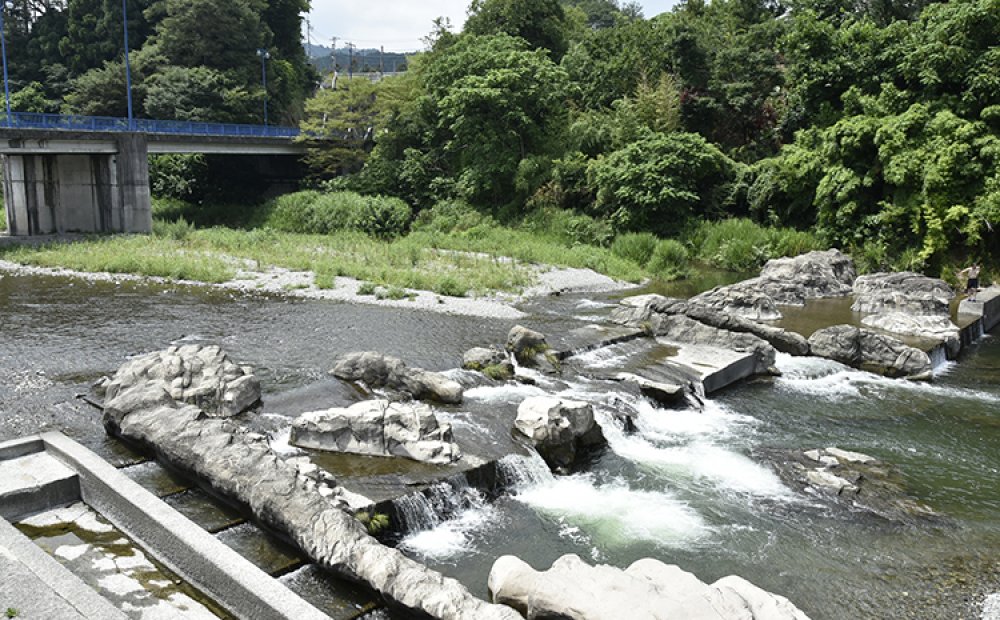 ＪＲ武蔵五日市駅近くの広々した川原