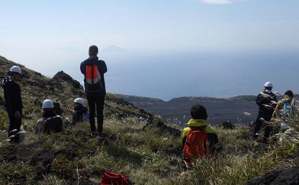標高746mのトレッキング