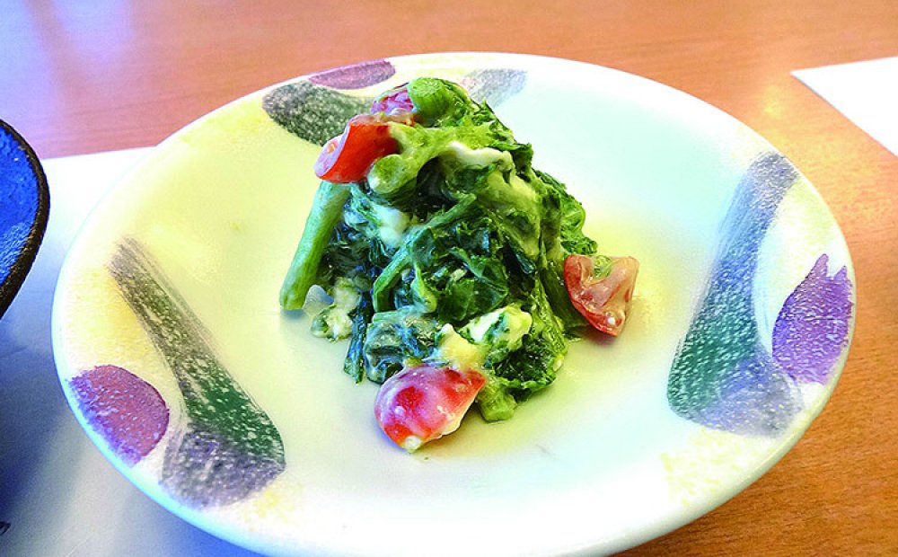 明日葉の和えもの（料理の一例)
