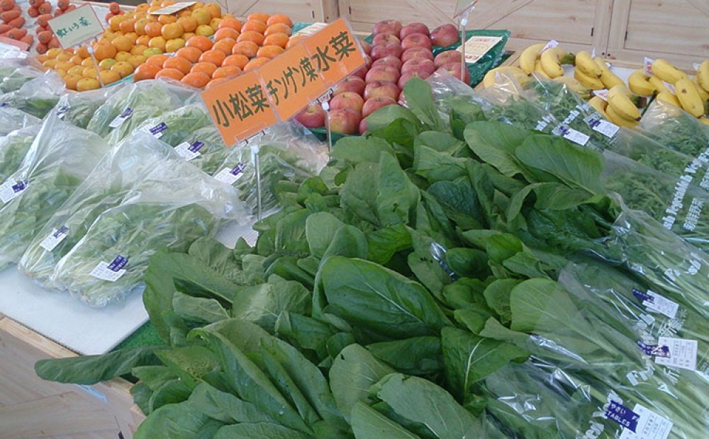 神津島産の野菜を中心に販売