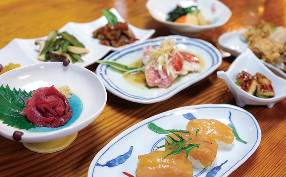 島魚と島野菜の夕食