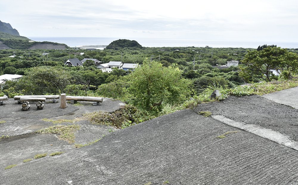 八丈島西岸の眺望が抜群