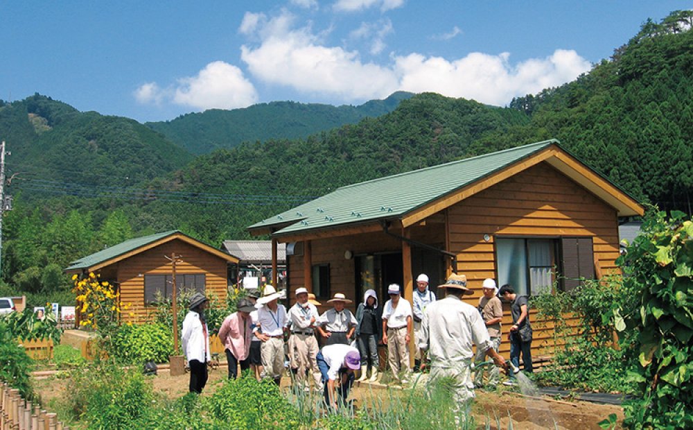 ウベと呼ばれる小屋が野菜作りの拠点