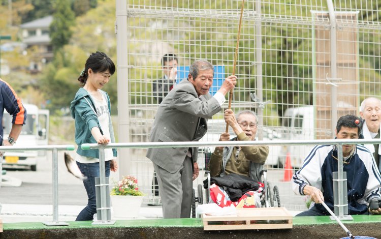 障がい者遊漁施設も