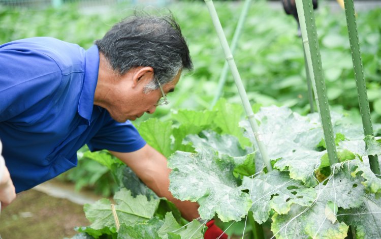 受入農家さんの気さくで明るい笑顔