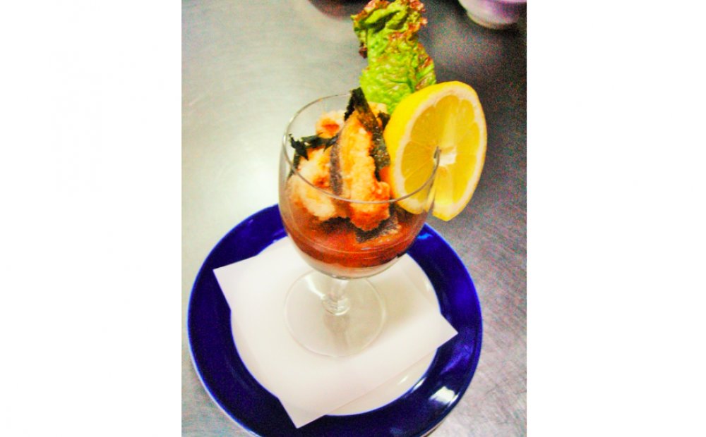 ウツボのカクテル仕立