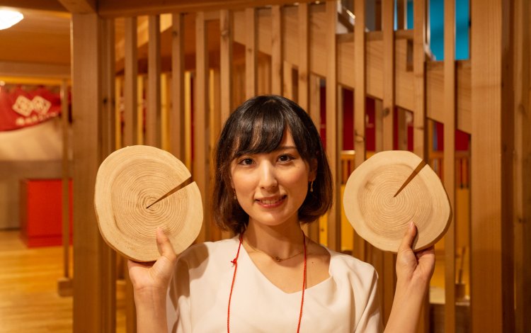 国産材のおもちゃに五感で触れる楽しい空間