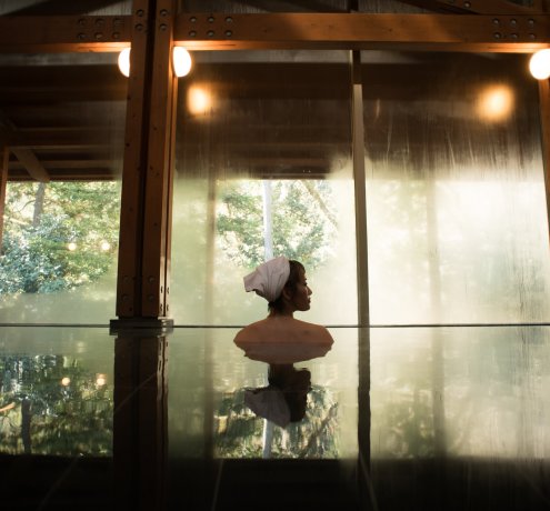 絶景を楽しめる本格温泉