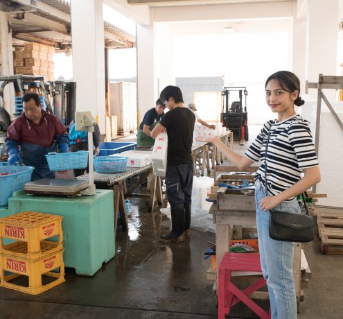 あっという間の箱詰め作業