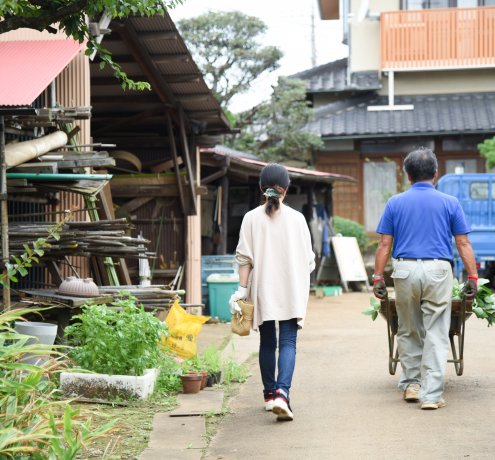 土や作物にふれて感じる、大地の息吹