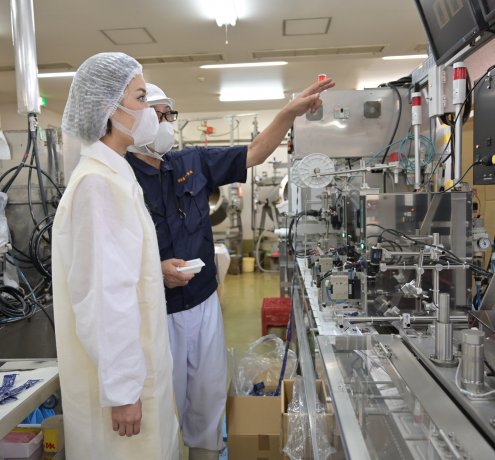 さっそく工場を見学！