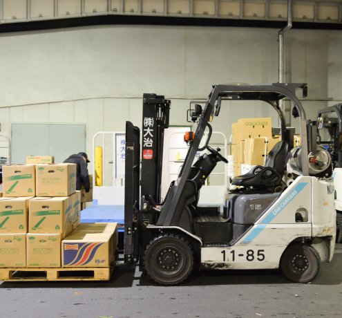 仲卸売場も見学！