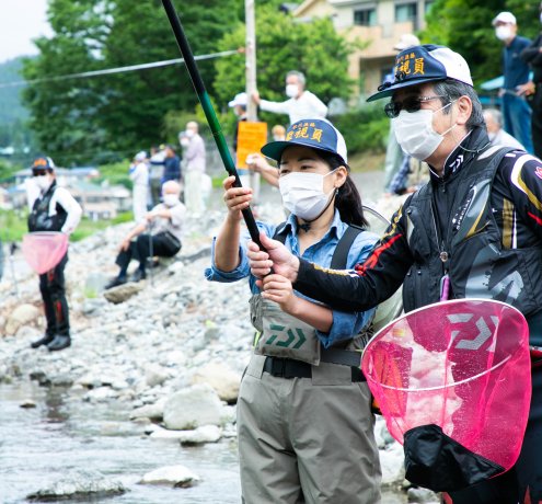 鮎釣りにチャレンジ！
