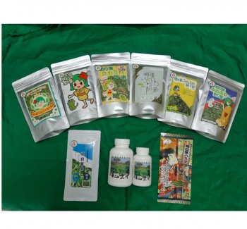 明日葉ふわふわ削り節／NP 明日葉乾燥野菜粉末／明日葉匠粒／明日葉パスタ