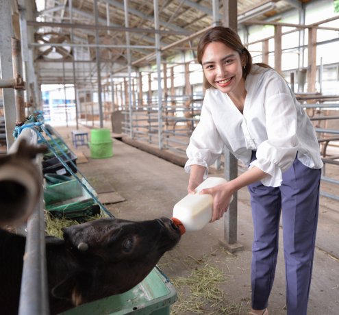 ミルクあげ体験