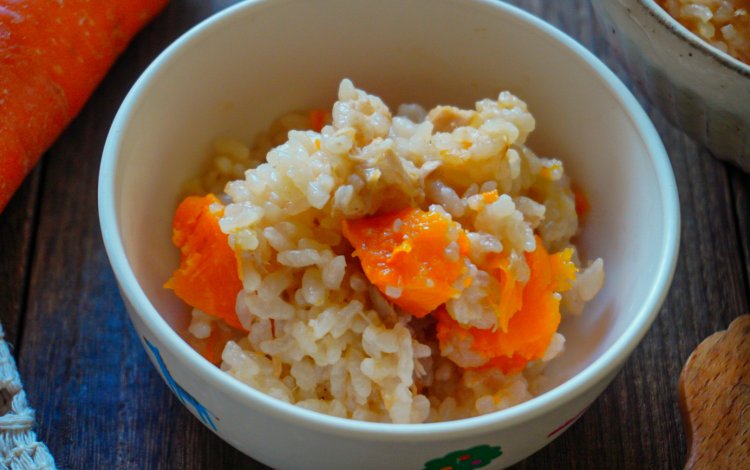 【レシピ】ほくほくニンジンの丸ごと炊き込みご飯