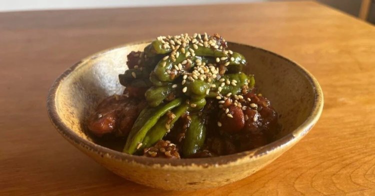 シシトウと鶏の油煮