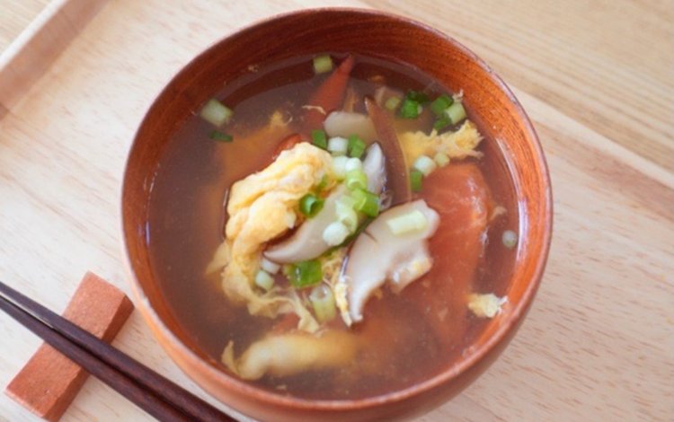 レシピ①『ふわふわたまごスープ』