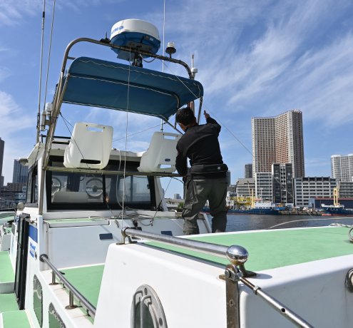 設備も充実の釣り船