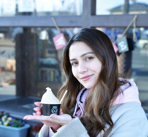 作業後のお楽しみは地元の味を楽しめるジェラート！