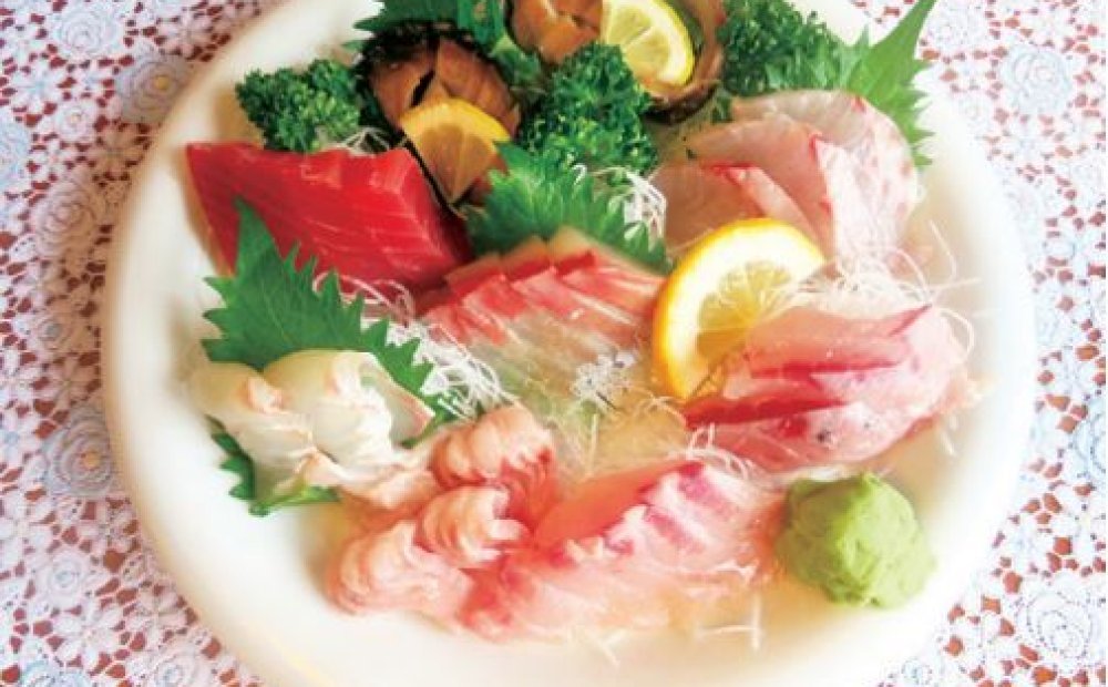 特別料理　刺身の盛り合わせ