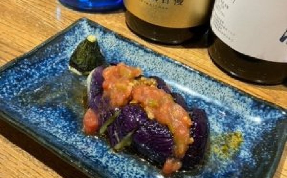 茄子のひき肉詰め