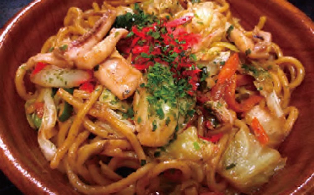 赤いか焼きそば