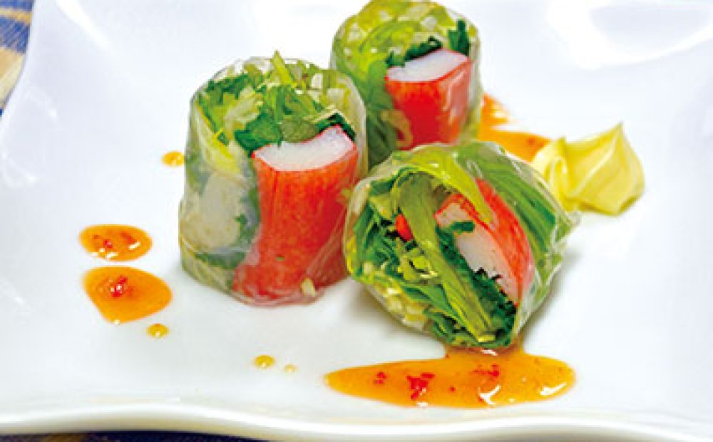 明日葉入り生春巻き