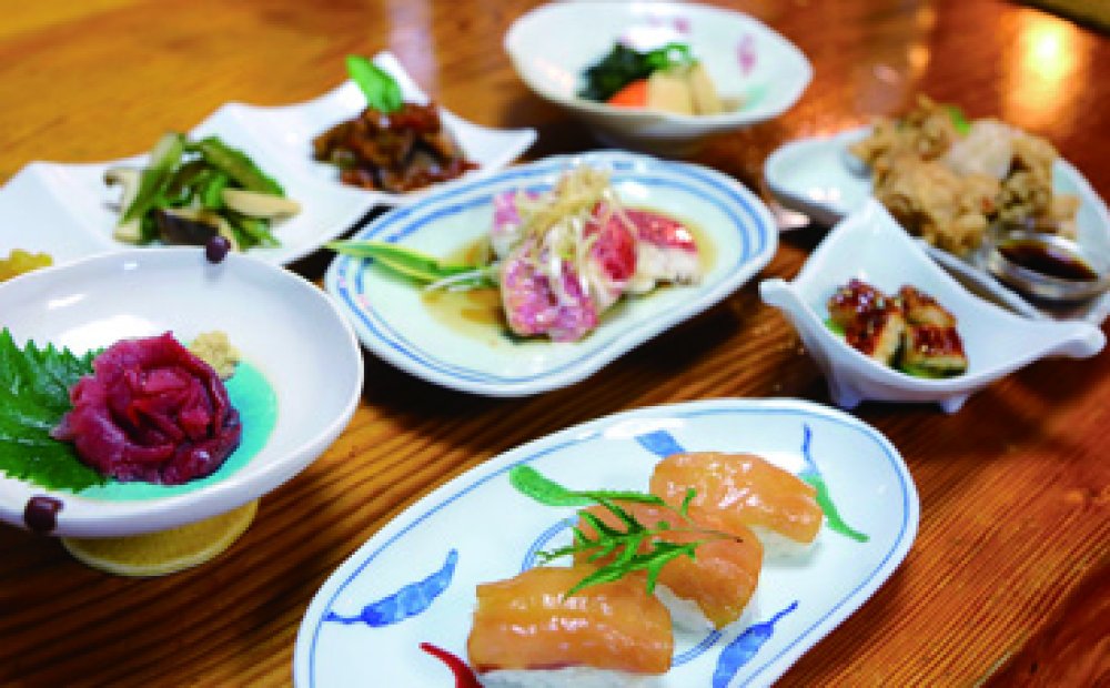 島魚と島野菜の夕食