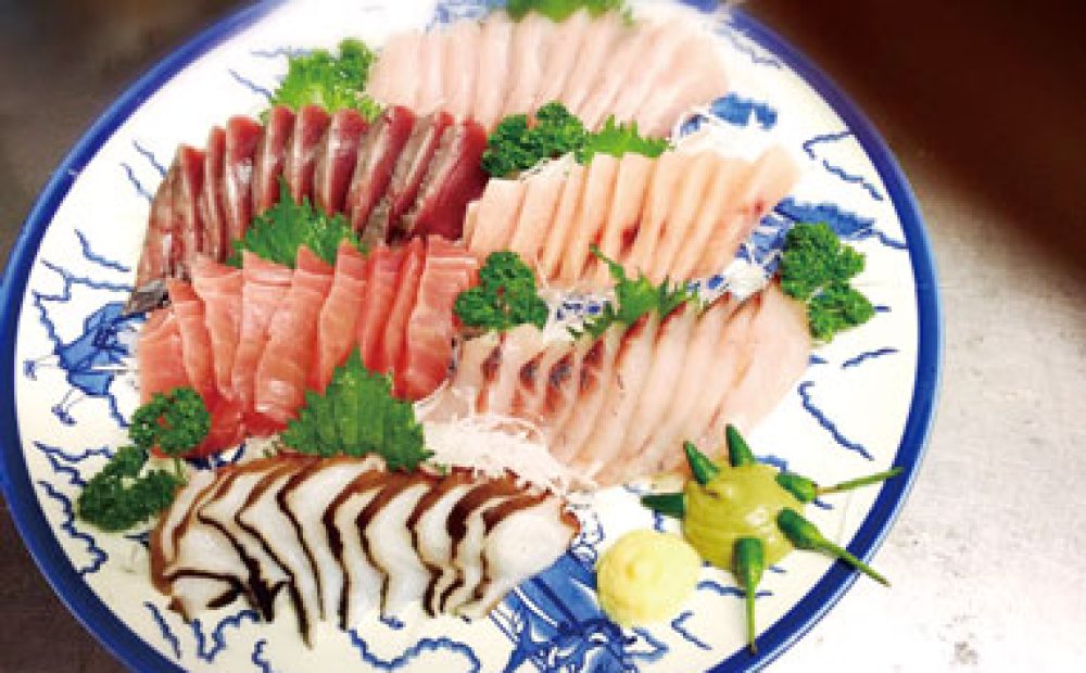 島魚の刺身盛り合わせ