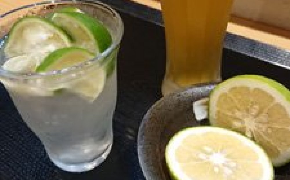 かぶつ生ビール、生青レモンサワー
