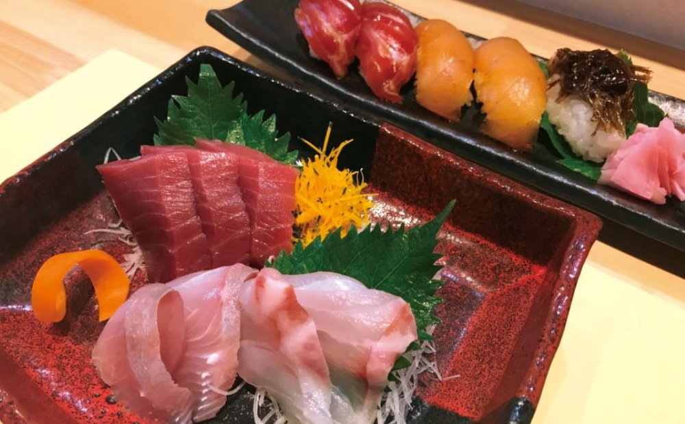 お造りと島寿司