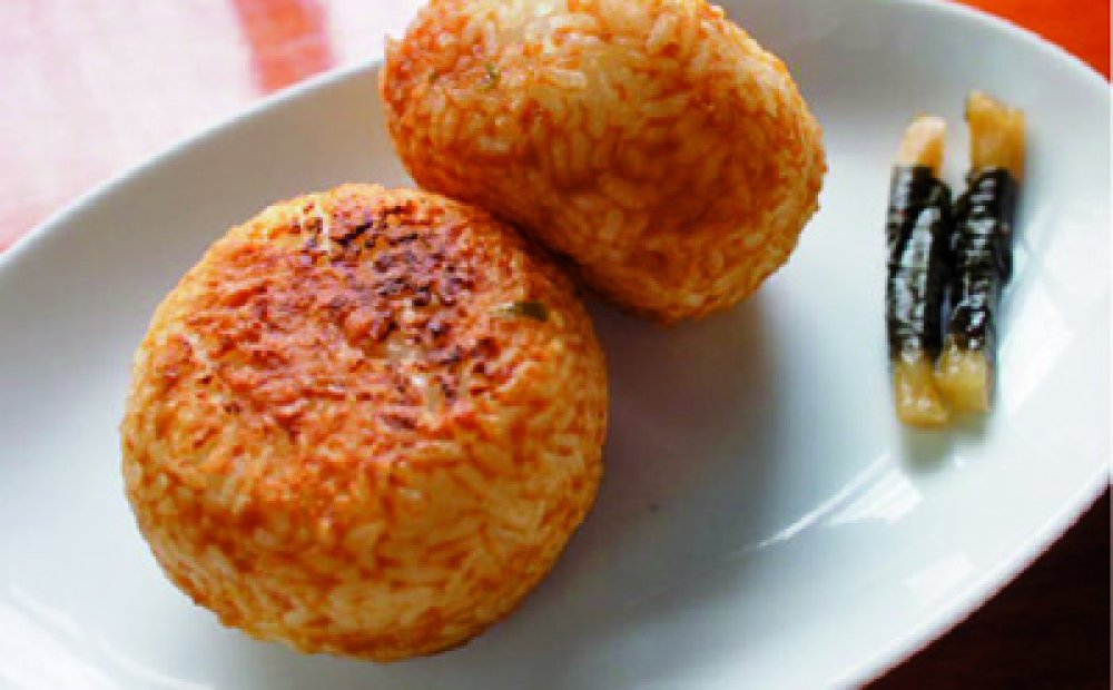 島唐入りみそ焼きおにぎり