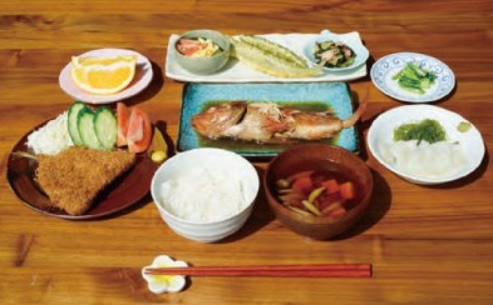 島魚メインの夕食