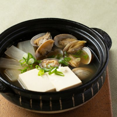 練馬大根とアサリの小鍋仕立て	