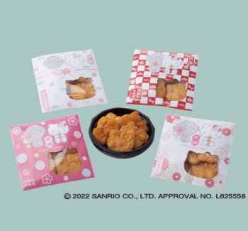 じぞちゃん×ハローキティ 煎餅　プチ赤／プチ熨斗／プチ和／プチピンク
