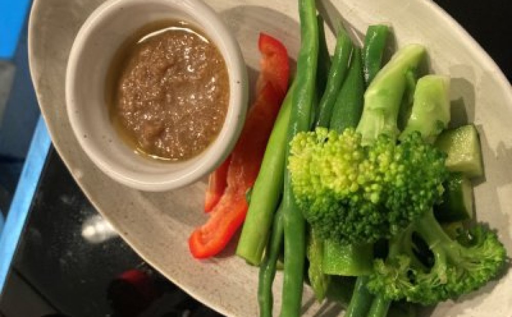 野菜スティックガーリッククリームソース